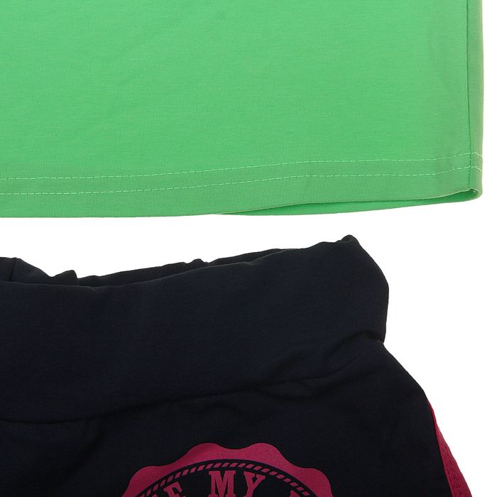 Комплект женский (майка, шорты) Фэшн цвет салатовый, р-р 50