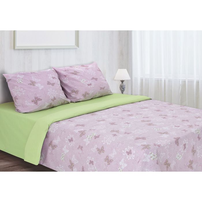 Постельное бельё "Этель" евро Мечта, размер 200х217 см, 220х240 см, 70х70 см - 2 шт., 100% хлопок, перкаль 130 г/м2