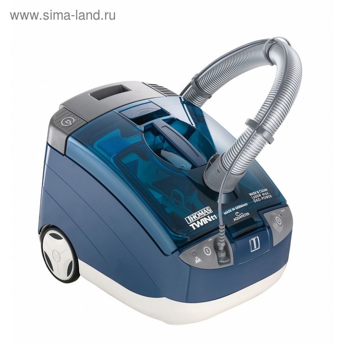 

Пылесос Thomas Twin T1 Aquafilter, моющий, 1600/280 Вт, 4 л, синий