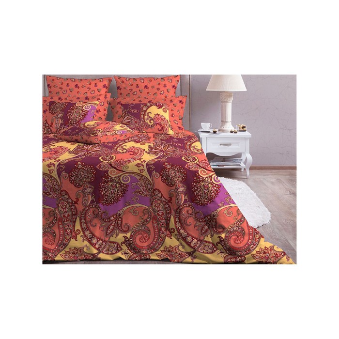 Постельное бельё "Анамур карамель" 1,5сп., размер 156х220, 140х205, 70х70-2 шт., 142 г/м2