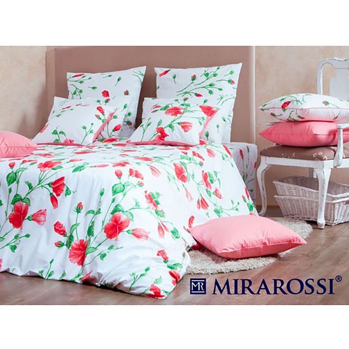 Постельное бельё Francesca red 1,5 сп., размер 156х220, 140х205, 50х70-2 шт., 135 г/м2 3009/1