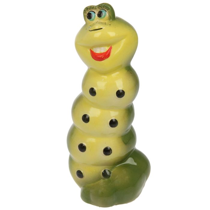 Садовая фигура "Гусеница" глянец