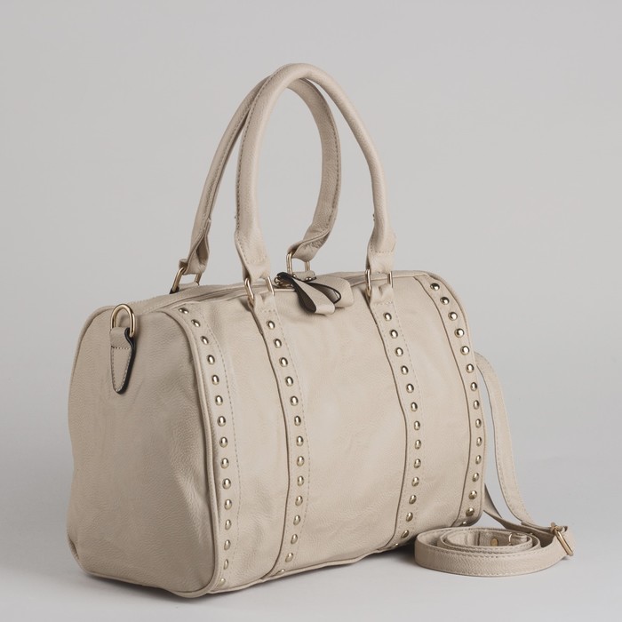 Сумка женская на молнии, 1 отдел, наружный карман, длинный ремень, цвет хаки