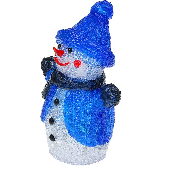 Фигура акрил. "Снеговик" 21х13х29 см, контроллер с димером, 40 LED, 220V