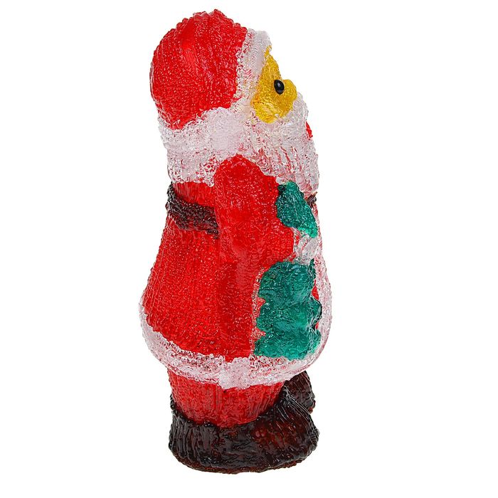 Фигура акрил. "Дед мороз с елкой" 16х13х29 см, контроллер с димером, 30 LED, 220V