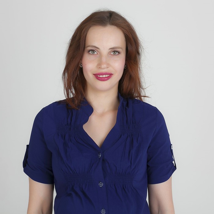 Блузка для беременных 2242, цвет тёмно-синий, размер 52, рост 170