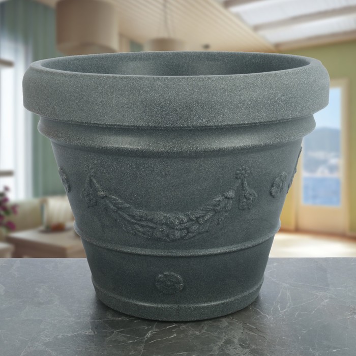 Ваза декоративная 80 л "Виола 2", цвет антрацит