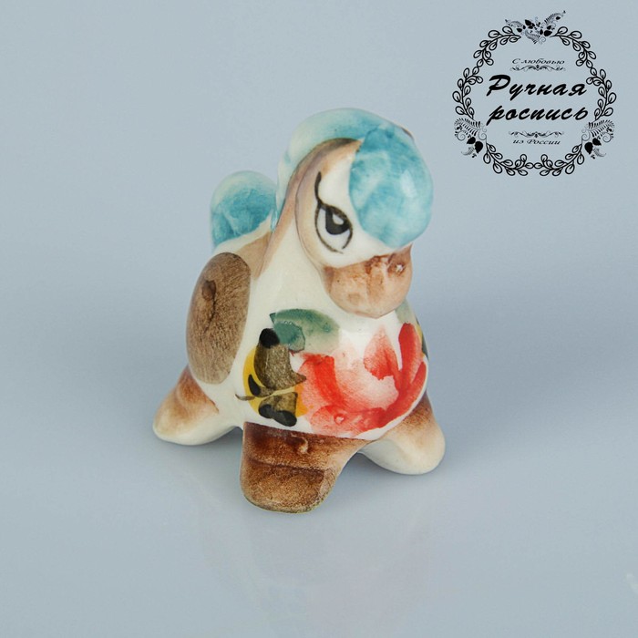 Сувенир «Пони», гжель, цветной