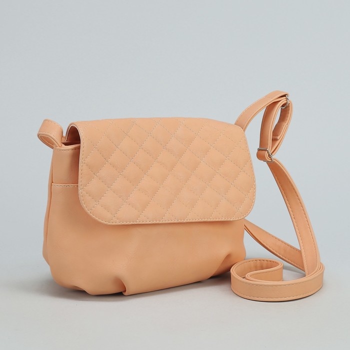 Сумка женская на молнии, 1 отдел, 1 наружный карман, розовая