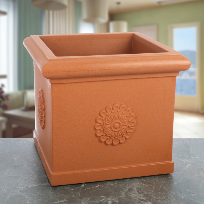 Ваза декоративная 30 л "Византия", цвет терракотовый