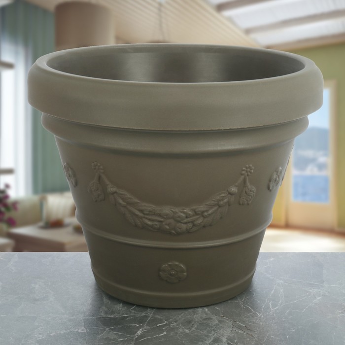 Ваза декоративная 80 л "Виола 2", цвет бронзовый