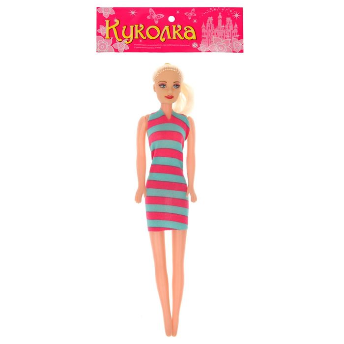Кукла модель "Полина", в коктейльном платье, МИКС