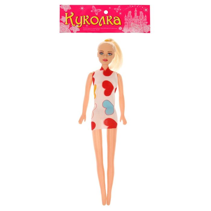 Кукла модель "Полина", в коктейльном платье, МИКС