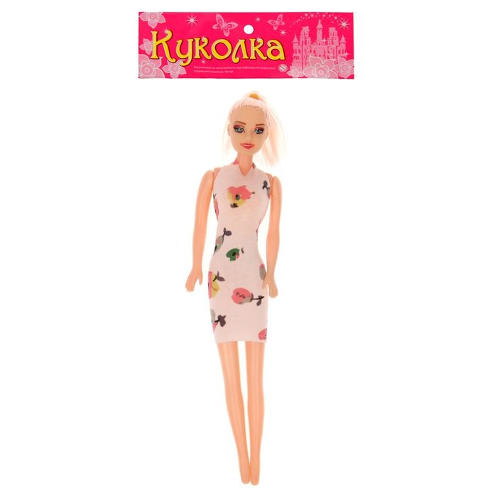 Кукла модель "Полина", в коктейльном платье, МИКС