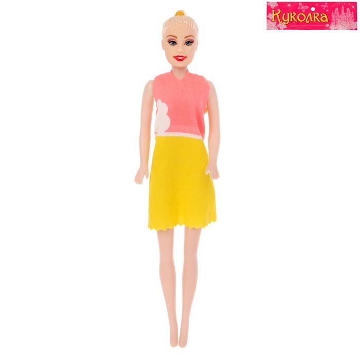 Кукла модель "Полина", в коктейльном платье, МИКС