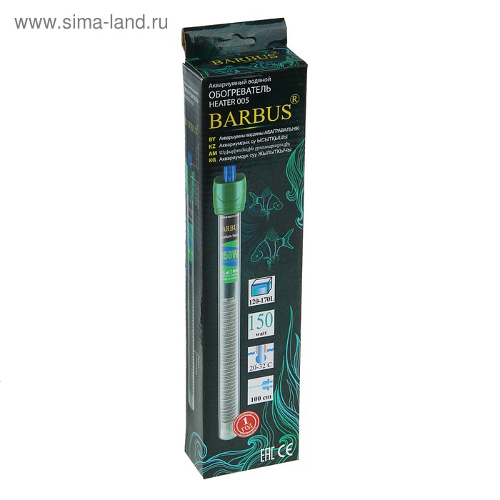 

Нагреватель-терморегулятор BARBUS HEATER 005 150 Вт