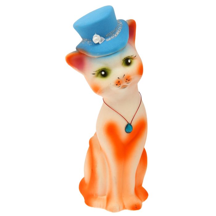 Копилка "Алиса в шляпке" большая, флок, белая, микс