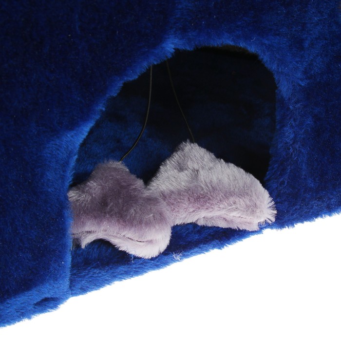 Когтеточка угловая "Сыр", 93 х 48 х 77 см (дом 93х67х67 см, высота 26 см)