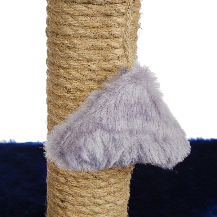 Когтеточка угловая "Сыр", 93 х 48 х 77 см (дом 93х67х67 см, высота 26 см)