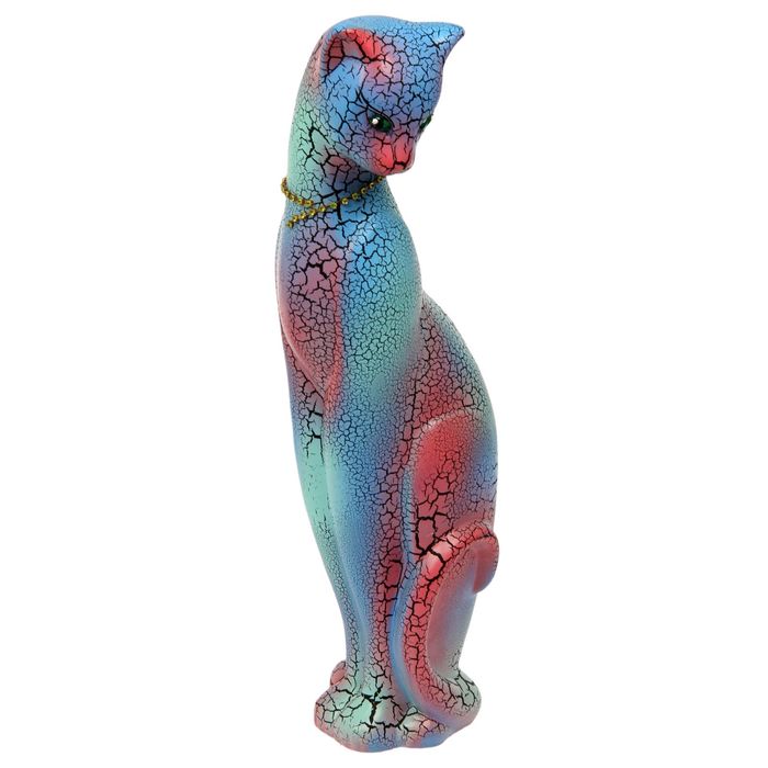 Копилка "Багира" большая, кракелюр, микс