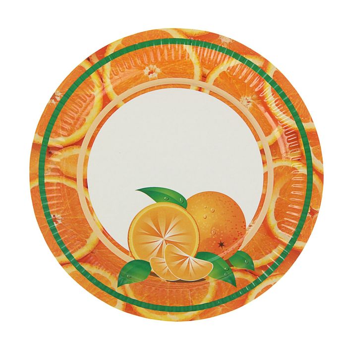 Тарелка с ламинацией "Апельсин" 23 см