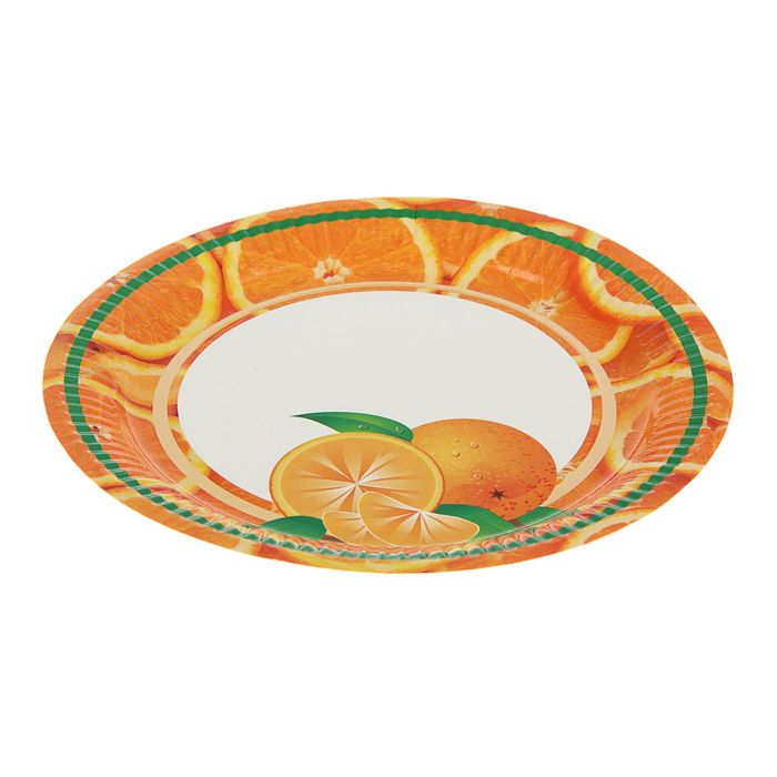 Тарелка с ламинацией "Апельсин" 23 см
