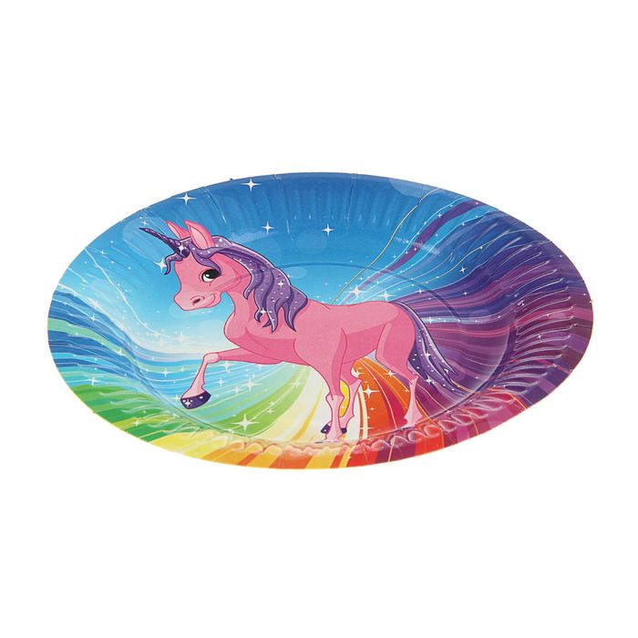 Тарелка с ламинацией "Единорог" 18 см