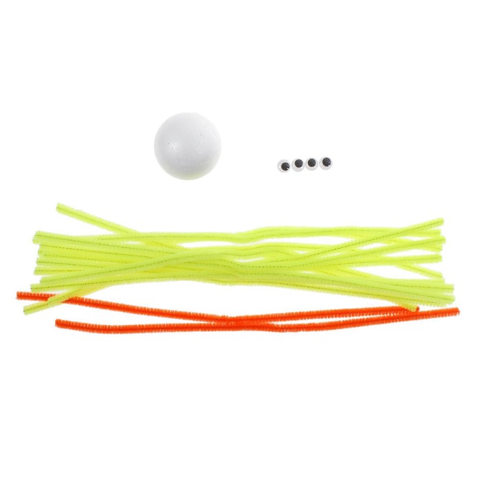 Игрушка из меховых палочек "Пушистик Чук"