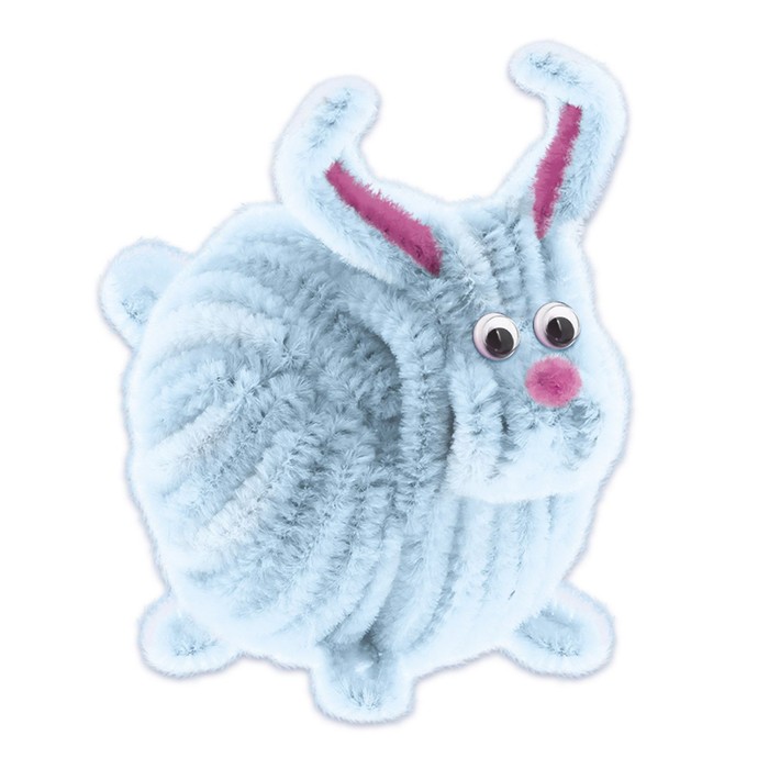 Игрушка из меховых палочек "Пушистик Флюша"