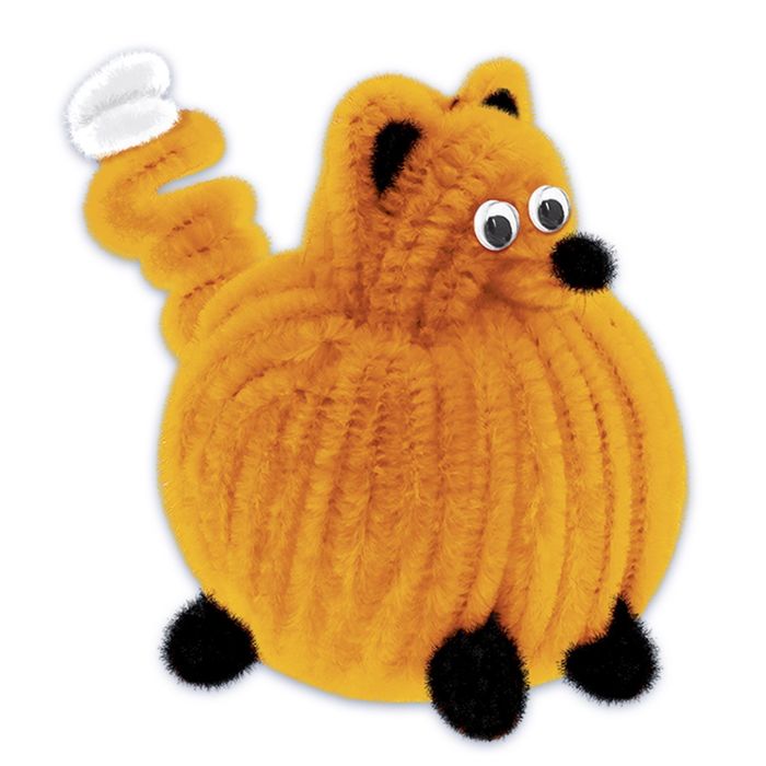 Игрушка из меховых палочек "Пушистик Фокси"