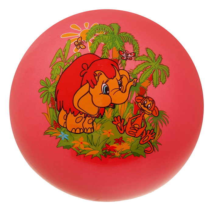 Мяч "Мама для Мамонтёнка", 23см, в сетке, цвета МИКС