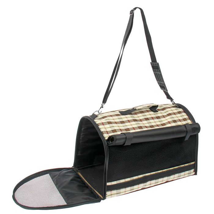 Сумка-переноска жёстким каркасом 45*29*29см А2 микс цветов