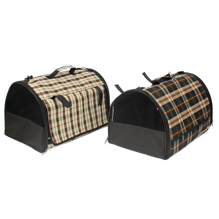 Сумка-переноска жёстким каркасом 45*29*29см А2 микс цветов