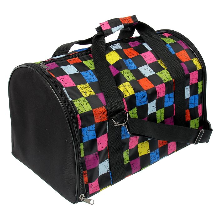 Сумка-переноска жёстким каркасом №3,микс цветов 47 х 29 х 34 см