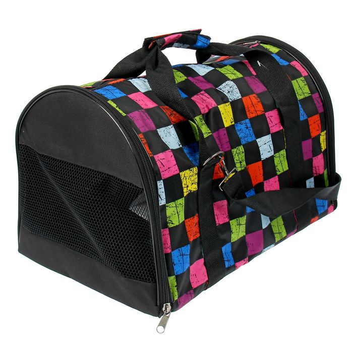 Сумка-переноска жёстким каркасом №3,микс цветов 47 х 29 х 34 см