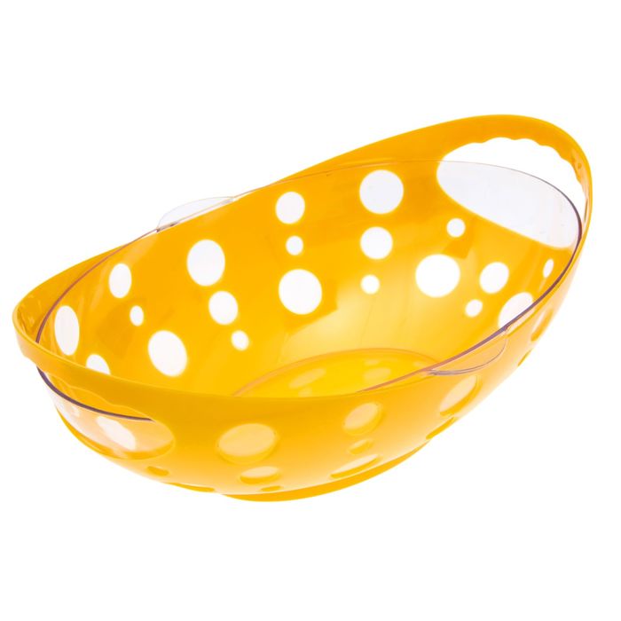 Ваза для фруктов 34 см, с чашей, цвет МИКС