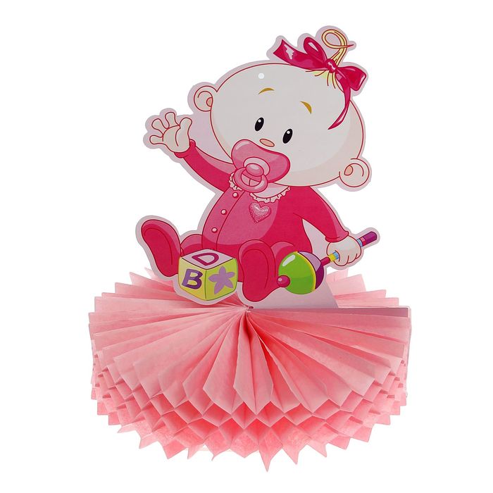 Украшение для стола "Малышка" с погремушкой