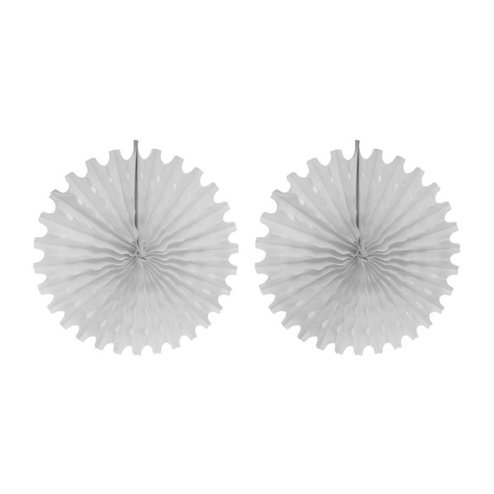 Подвески бумажные "Колёсико", набор 2 шт., цвет белый, d=50 см