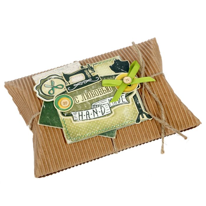 Набор для создания коробки-подушки "Hand made", 14 х19 см