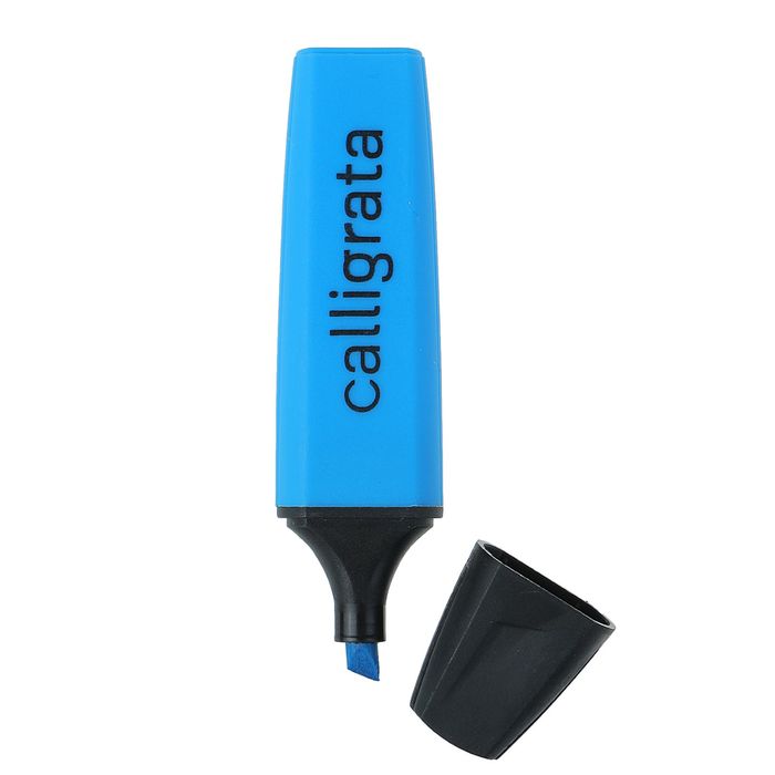 Маркер текстовыделитель 5 мм Calligrata голубой УЦЕНКА