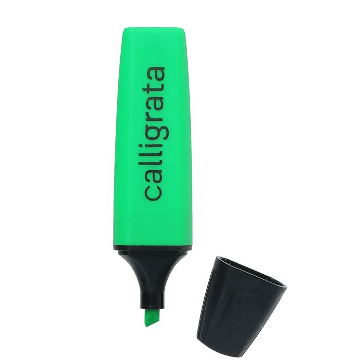 Маркер текстовыделитель 5 мм Calligrata зелёный УЦЕНКА