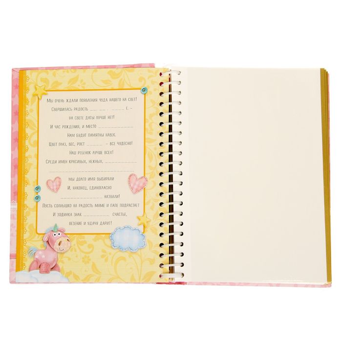 Фотоальбом на 30 магнитных листов "А у нас родилась дочка", 20 х 25 см