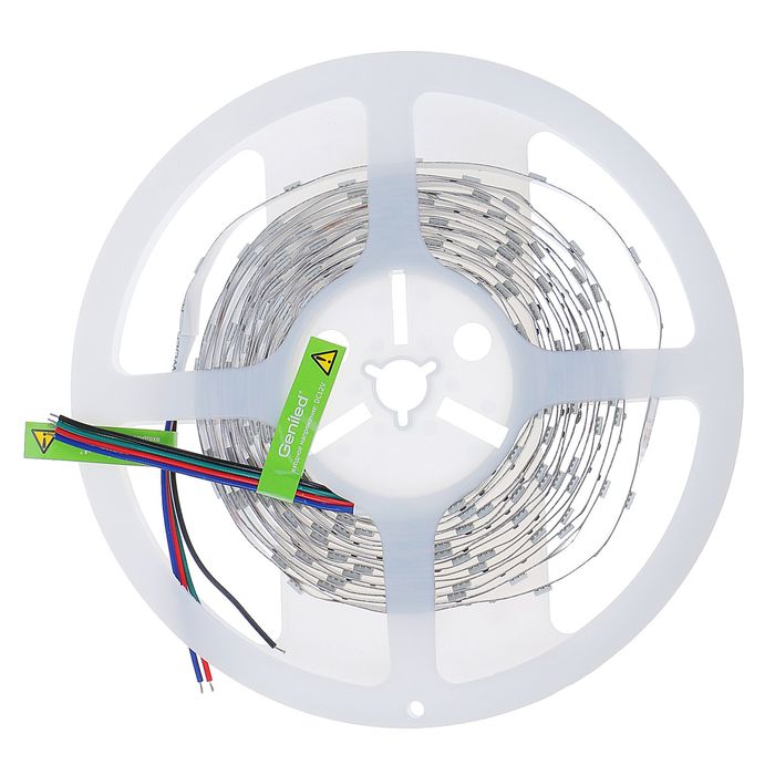 Лента светодиодная Geniled GL-30SMD5050RGB, 7.2 Вт, шир.10 мм, IP33, интерьерная мульти