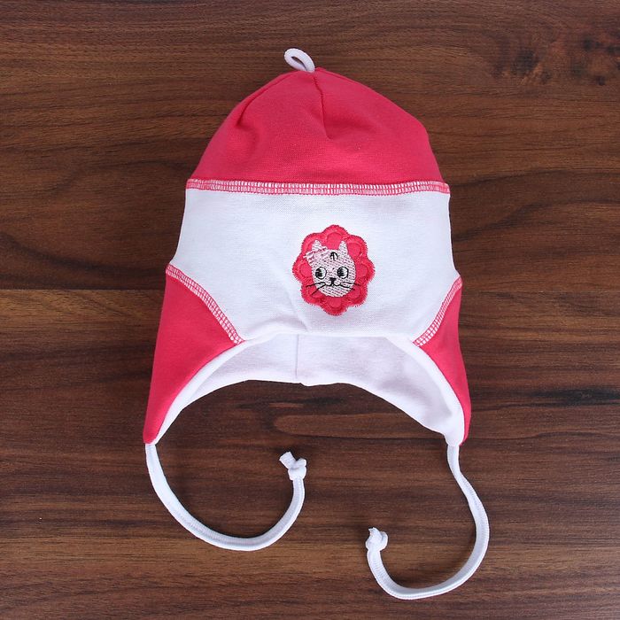 Шапочка для девочки, размер 46-48, цвет МИКС (арт. 8492)