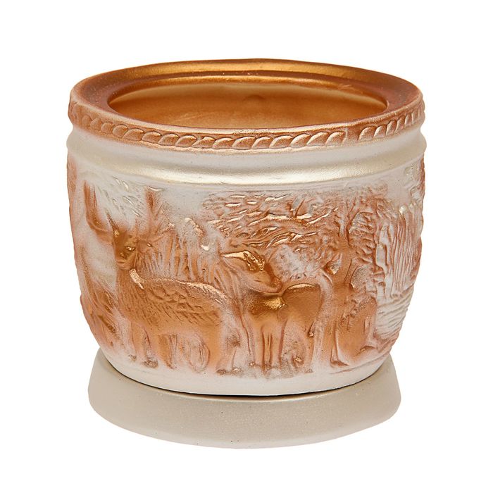 Кашпо белое, 2,5 л