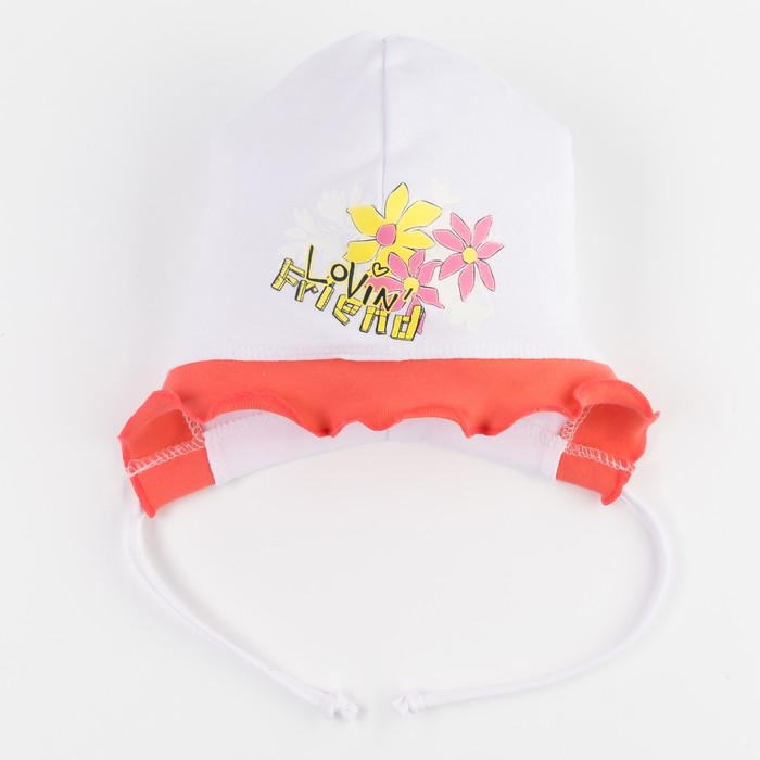 Шапочка для девочки, размер 46-48, цвет МИКС (арт. 8424)