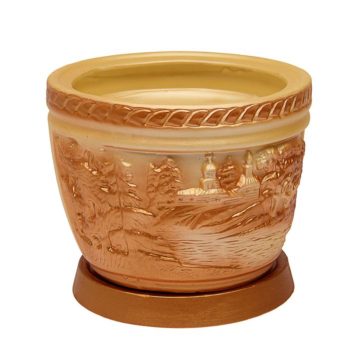 Кашпо "Лес" слоновая кость, 4 л