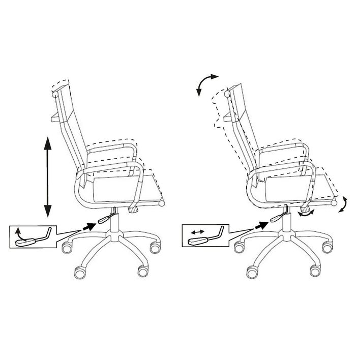 Кресло руководителя CH-993/blue синий, искусственная кожа