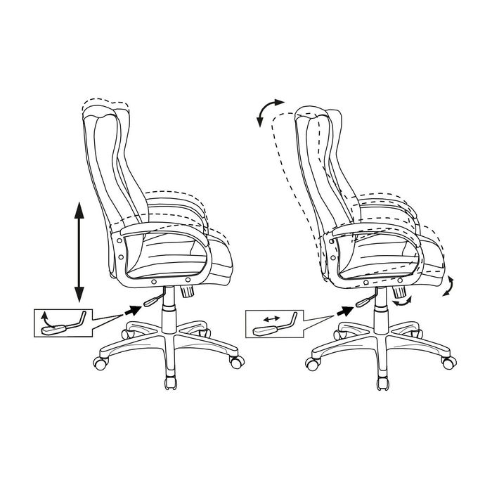 Кресло руководителя CH-879Y/Beige бежевый, искусственная кожа