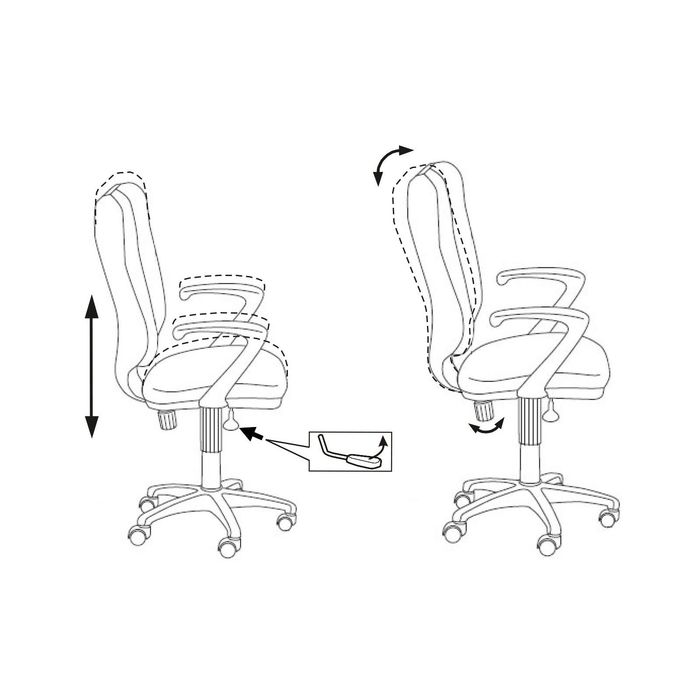 Кресло CH-540AXSN-LOW/26291 низкая спинка, оранжевый 26-29-1
